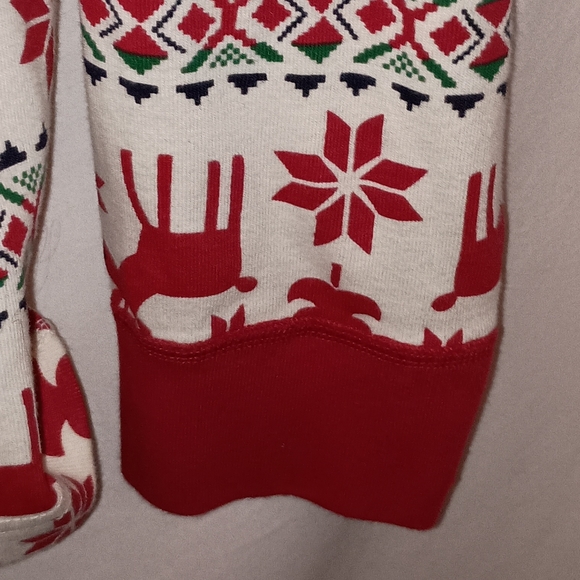 Hanna Andersson Dear Deer Unisex Christmas Pajamas PJ Set Red Green Reindeer - Picture 6 of 15